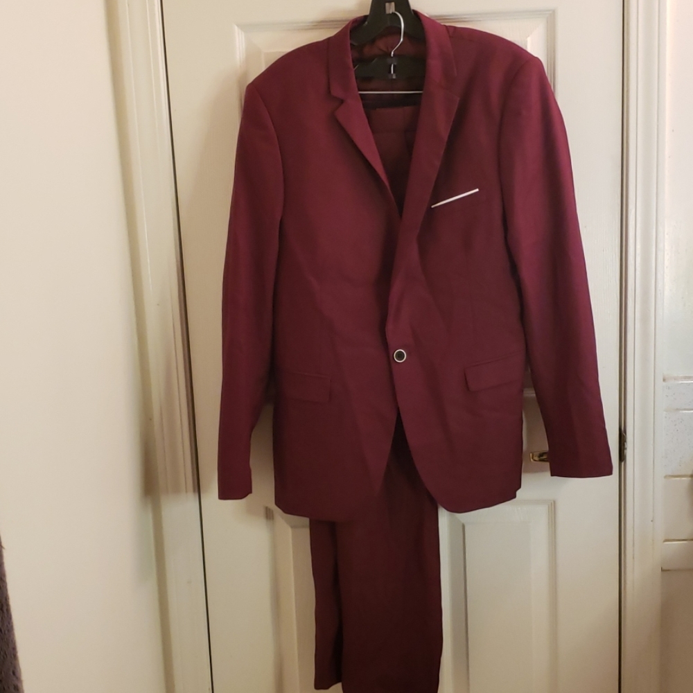 Joker Suit Costume Plum 38R, 34x29 Pants